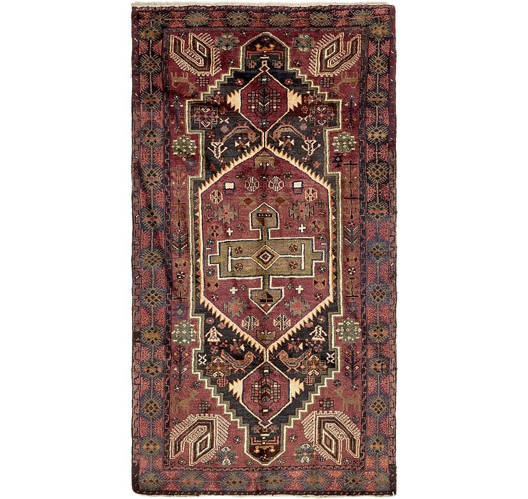 5' 2 x 9' 9 Zanjan Persian Rug