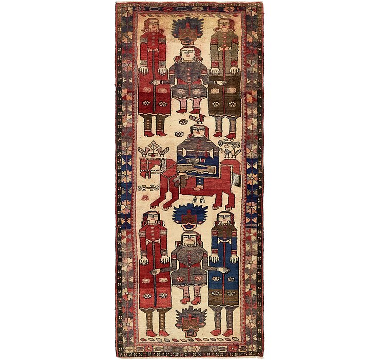 4' 6 x 11' Shiraz-Lori Persian Run...