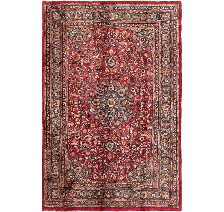 6' 4 x 9' 7 Mashad Persian Rug