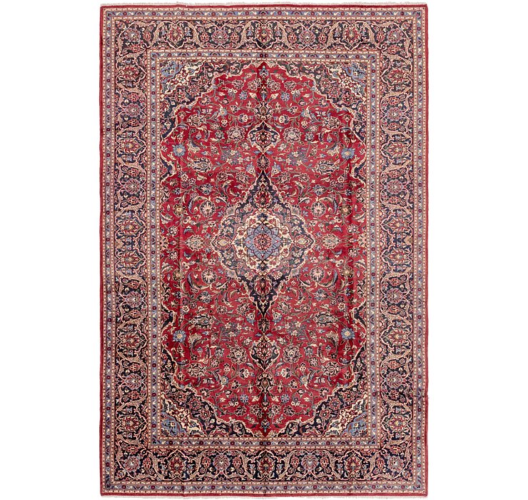 8' x 12' 2 Kashan Persian Rug