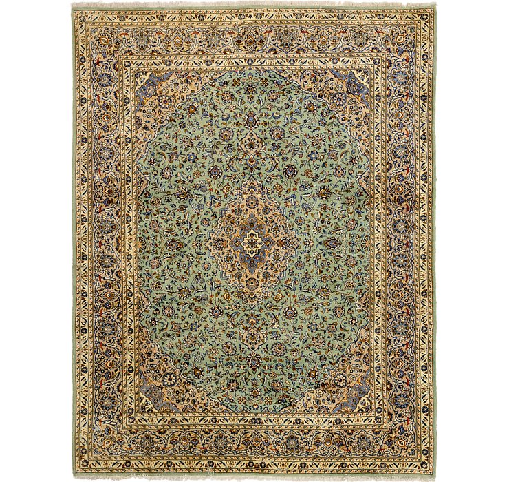 10' x 13' 2 Kashan Persian Rug