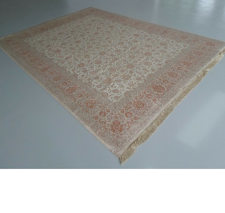 9' 7 x 12' 10 Qom Persian Rug