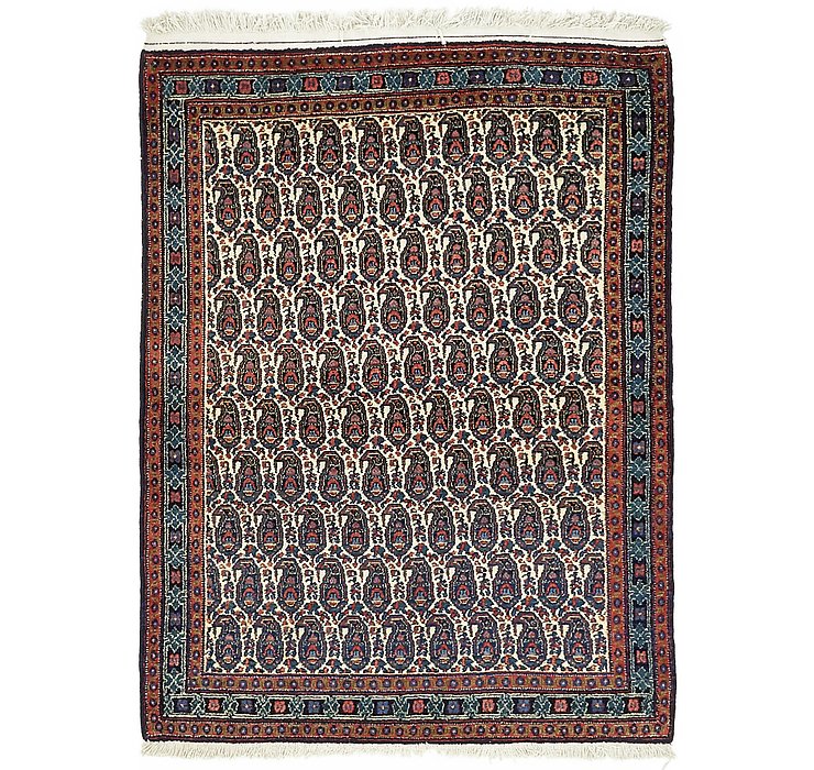 3' 11 x 5' 2 Sanandaj Persian Rug