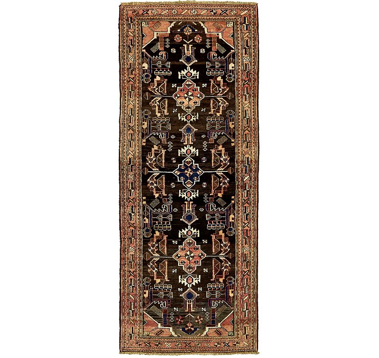3' 8 x 9' 10 Khamseh Persian Runner ...