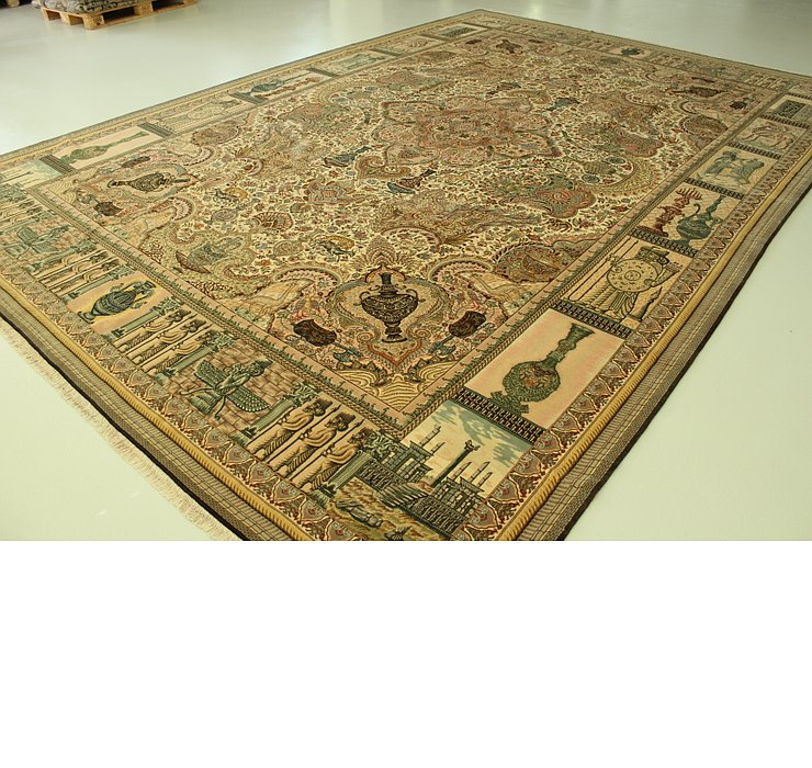 11' 3 x 16' 1 Tabriz Persian Rug