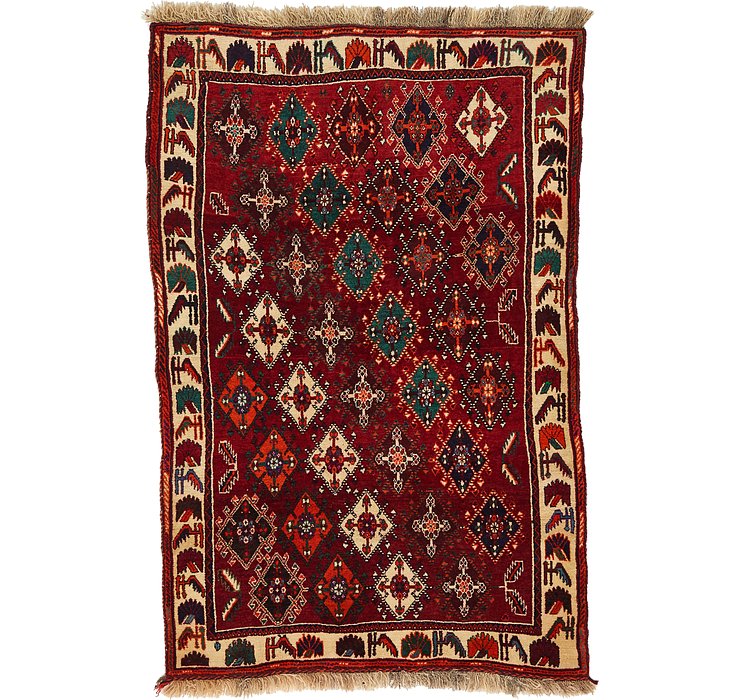 3' 7 x 5' 5 Ghashghaei Persian Rug