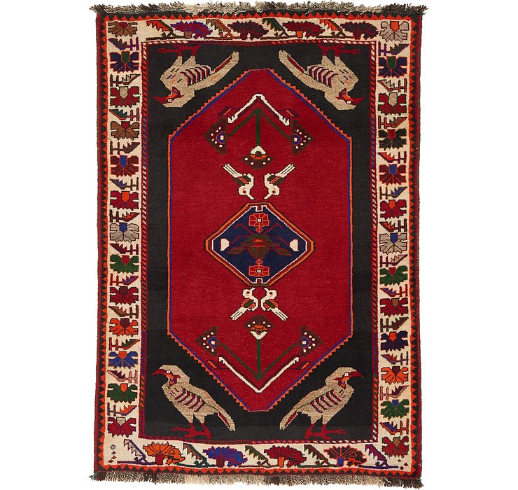 3' 5 x 5' 1 Ghashghaei Persian Rug