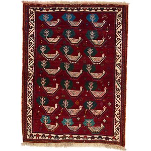 3' 6 x 4' 8 Ghashghaei Persian Rug