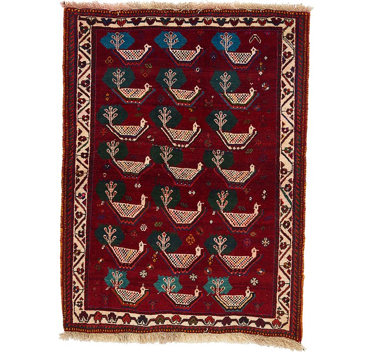 3' 6 x 4' 8 Ghashghaei Persian Rug