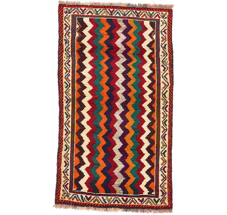 3' 2 x 5' 7 Ghashghaei Persian Rug