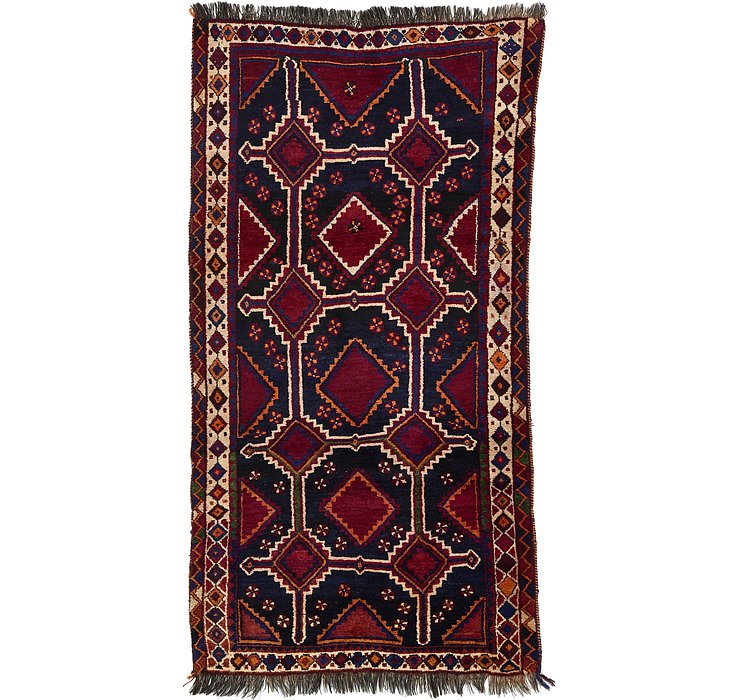 3' 10 x 7' Ghashghaei Persian Runn...