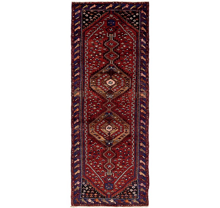 3' 4 x 9' 7 Khamseh Persian Runner ...