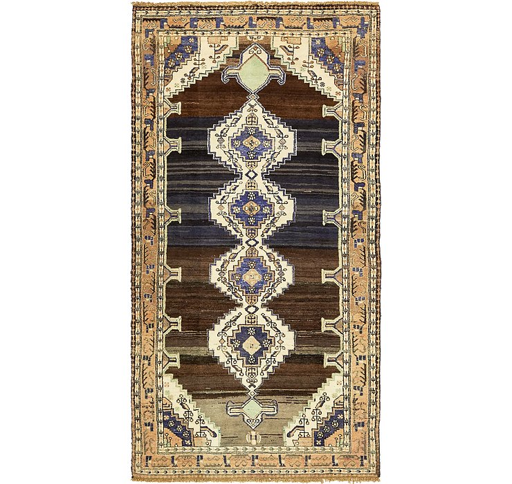 HandKnotted 4' 9 x 9' 4 Shahsavand Persian Runn...
