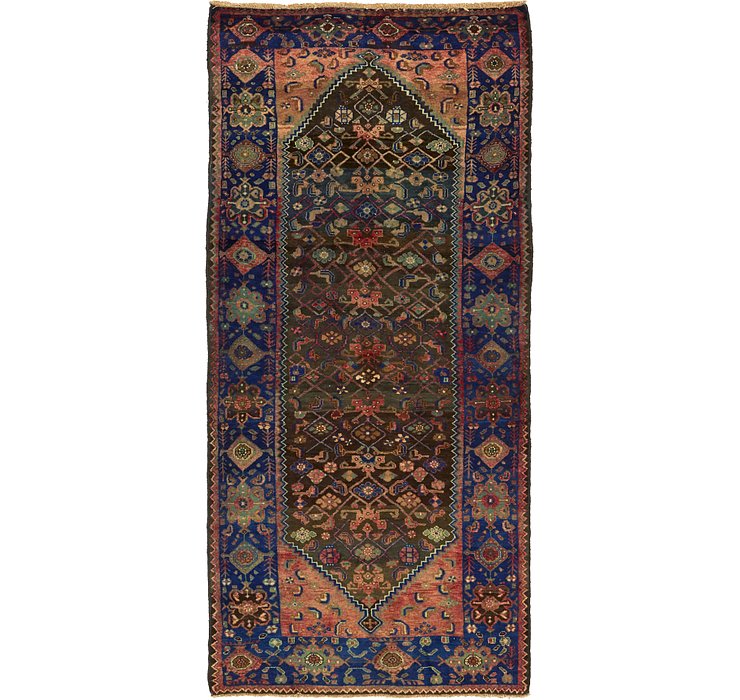 4' 7 x 10' 2 Zanjan Persian Runner Rug