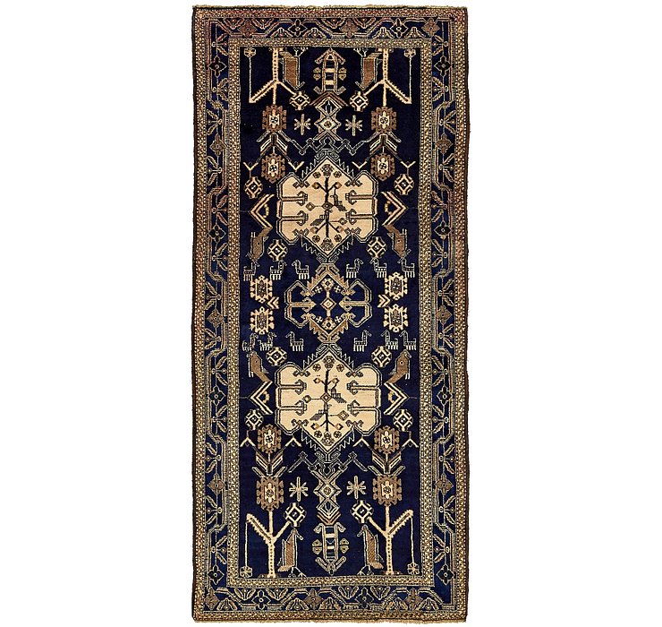 4' 3 x 9' 9 Shahsavand Persian Runn...
