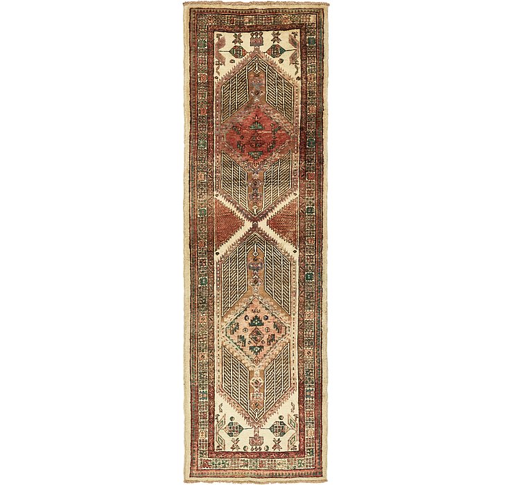 3' 6 x 10' 9 Meshkin Persian Runner ...
