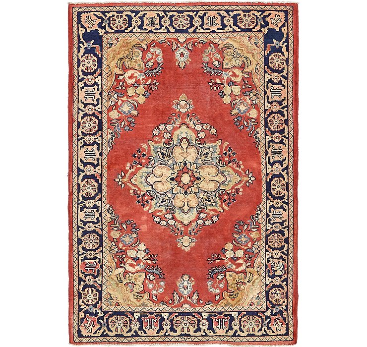 4' 7 x 6' 10 Golpayegan Persian Rug