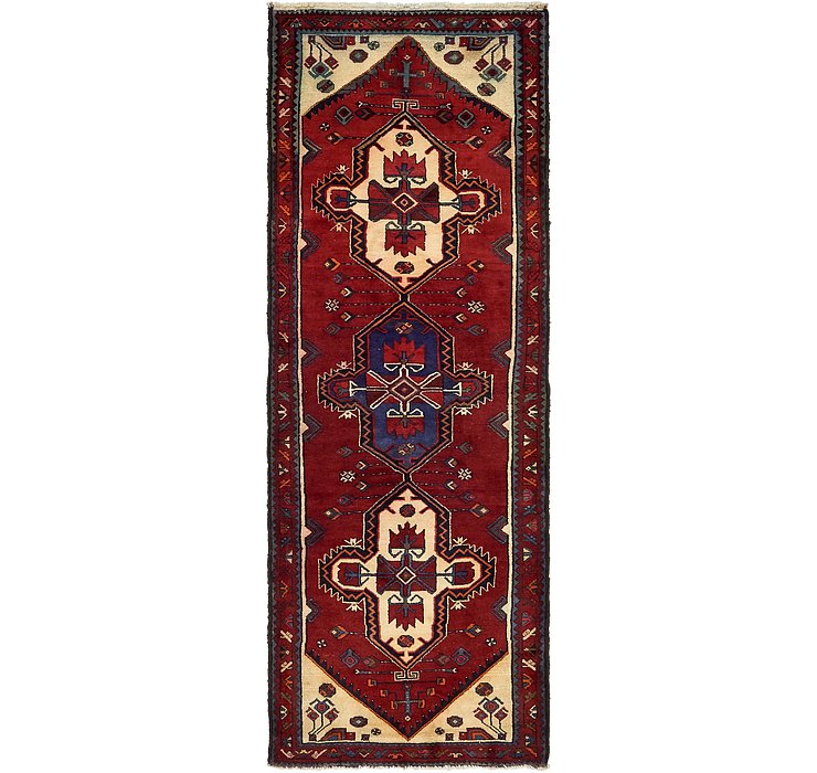 3' 9 x 10' 6 Khamseh Persian Runner ...