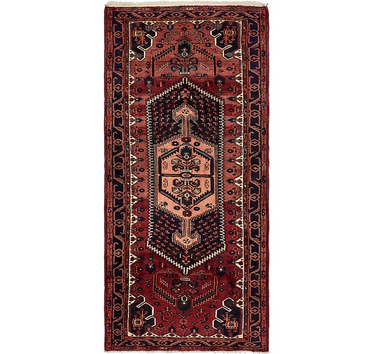 4' 3 x 9' 5 Khamseh Persian Runner ...