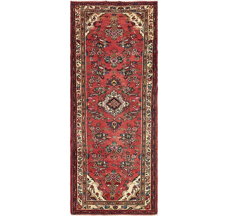 3' 9 x 9' 8 Khamseh Persian Runner ...