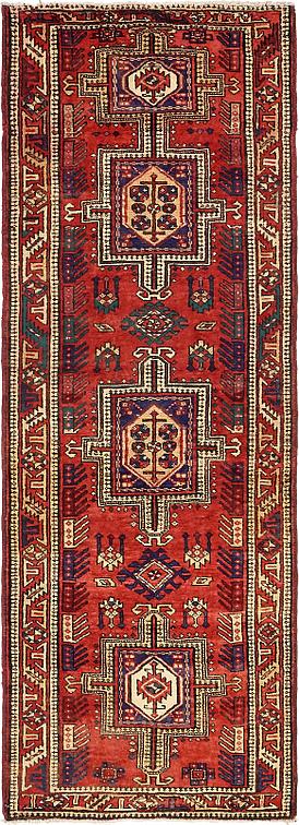 Red 3 2 X 8 10 Ardabil Persian Runner Rug Rugs Erugs Main Image Of Rug