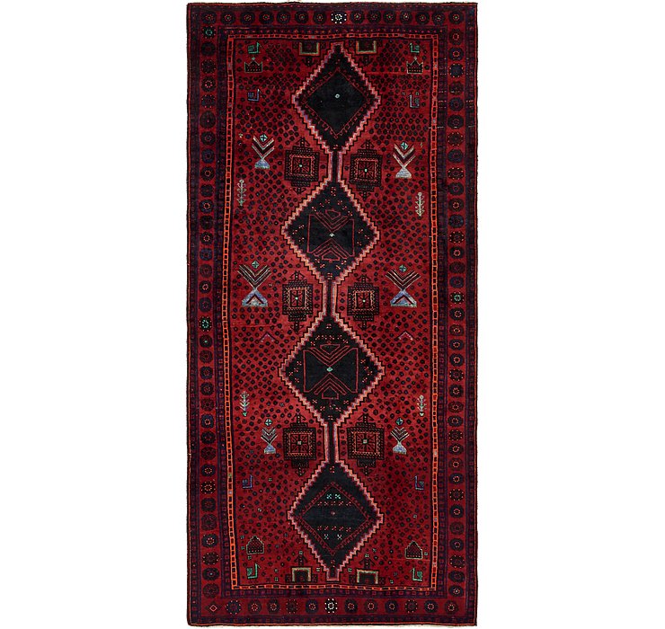 5' x 11' 2 Hamedan Persian Runner ...