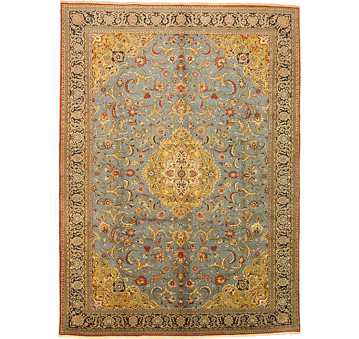 9' x 12' 5 Qom Persian Rug