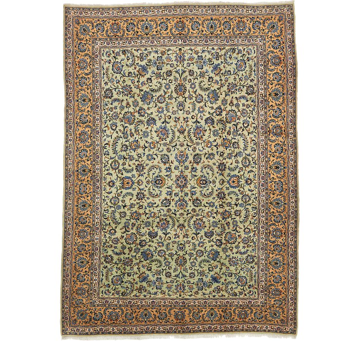 9' 10 x 13' 9 Kashan Persian Rug