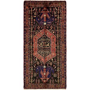 4' 7 x 10' Hamedan Persian Runner ...