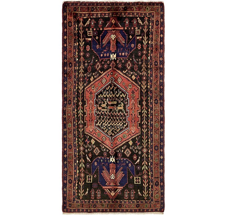 4' 7 x 10' Hamedan Persian Runner ...