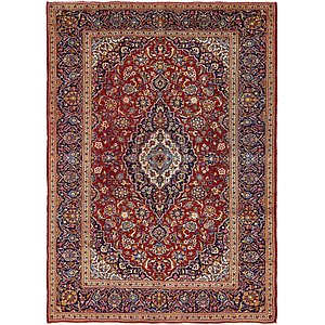 8' x 11' 2 Kashan Persian Rug
