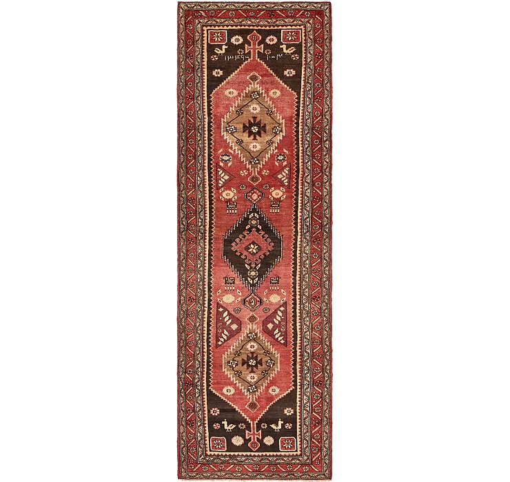 3' 8 x 12' 3 Khamseh Persian Runner ...