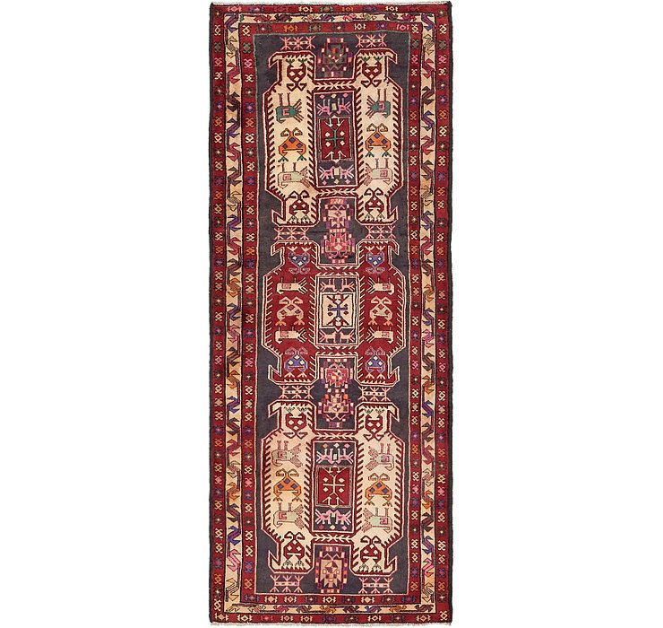 3' 10 x 9' 11 Meshkin Persian Runner ...