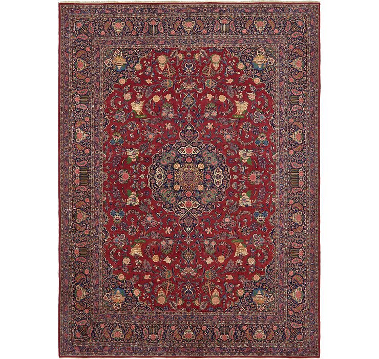 10' 6 x 14' 2 Kashan Persian Rug