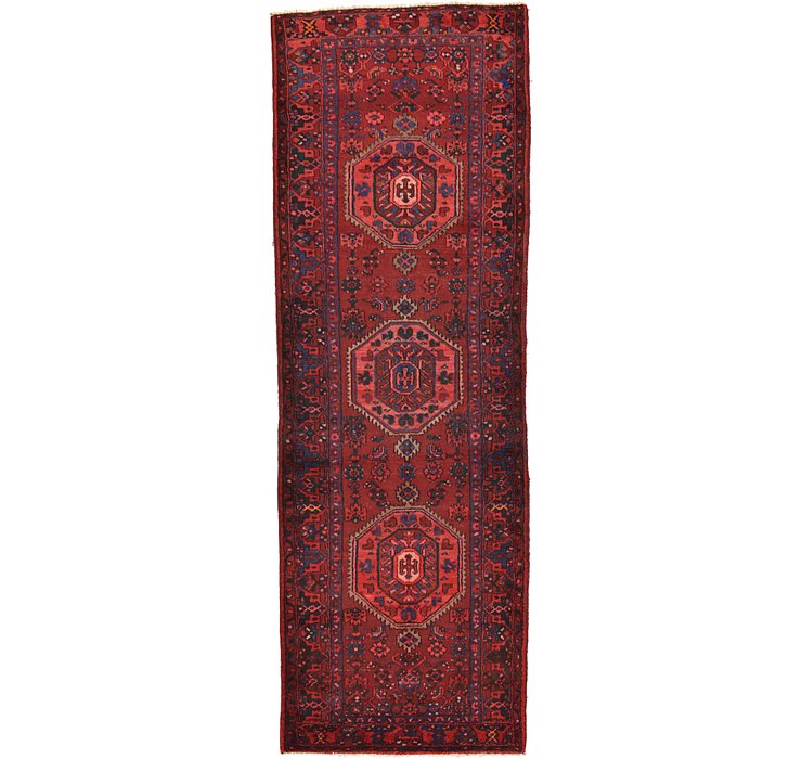 3' 9 x 10' 10 Zanjan Persian Runner Rug