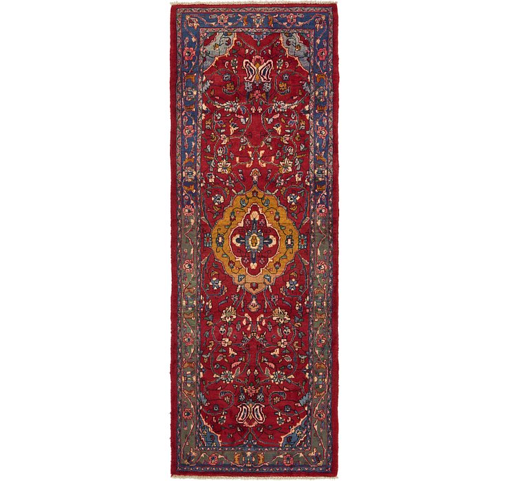 HandKnotted 3' 8 x 10' 3 Hamedan Persian Runner ...