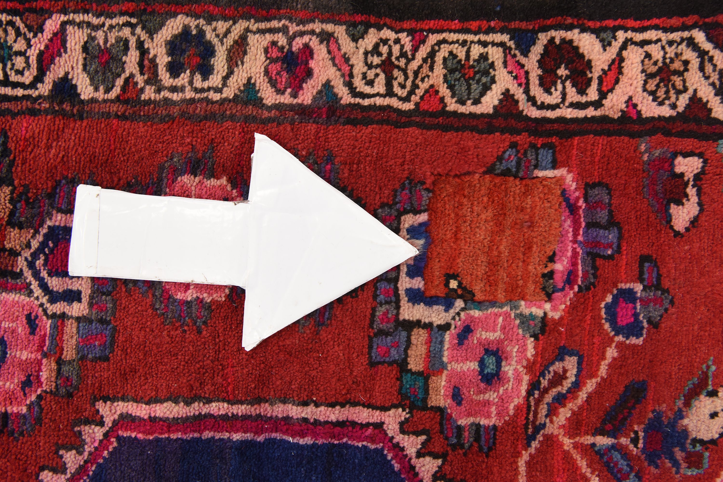 Red 3' 9 x 9' 9 Bakhtiar Persian Runner Rug Persian Rugs eSaleRugs
