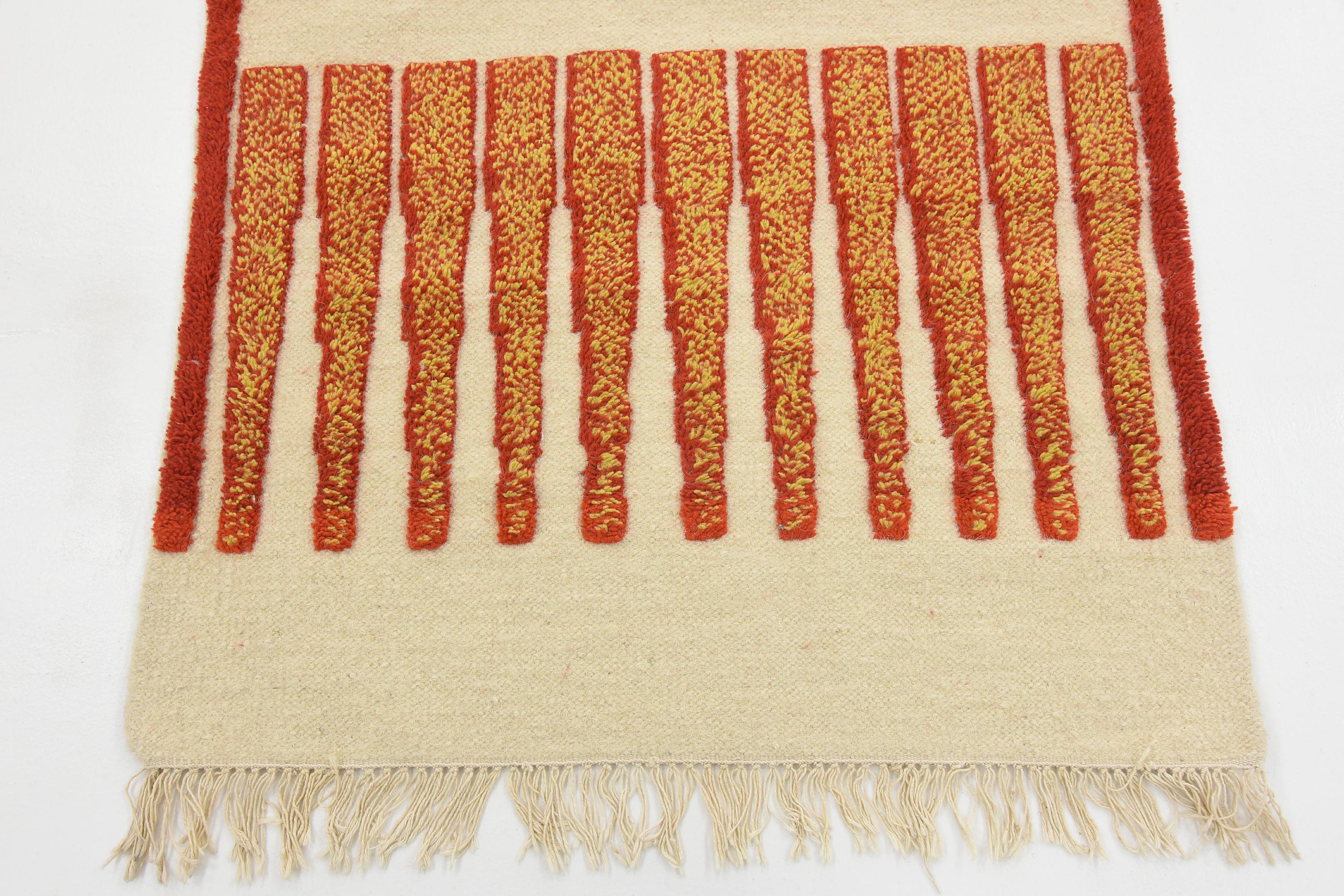 Cream 3' x 5' Kilim Dhurrie Rug eSaleRugs