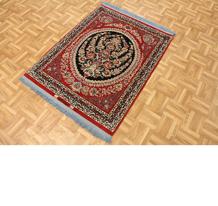 3' 2 x 4' 7 Isfahan Persian Rug