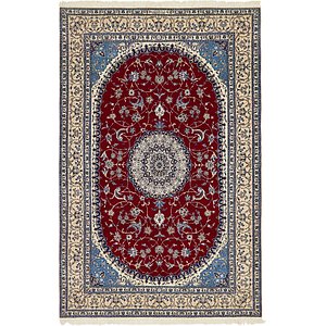 HandKnotted 6' 8 x 10' Nain Persian Rug