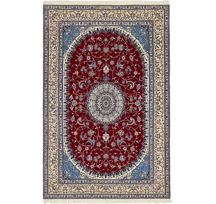 HandKnotted 6' 8 x 10' Nain Persian Rug
