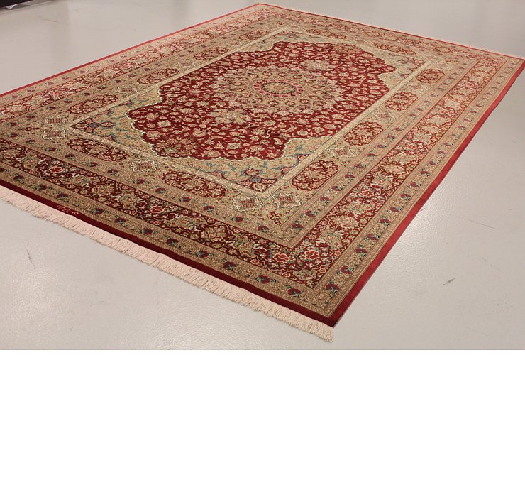 8' 1 x 12' Qom Persian Rug