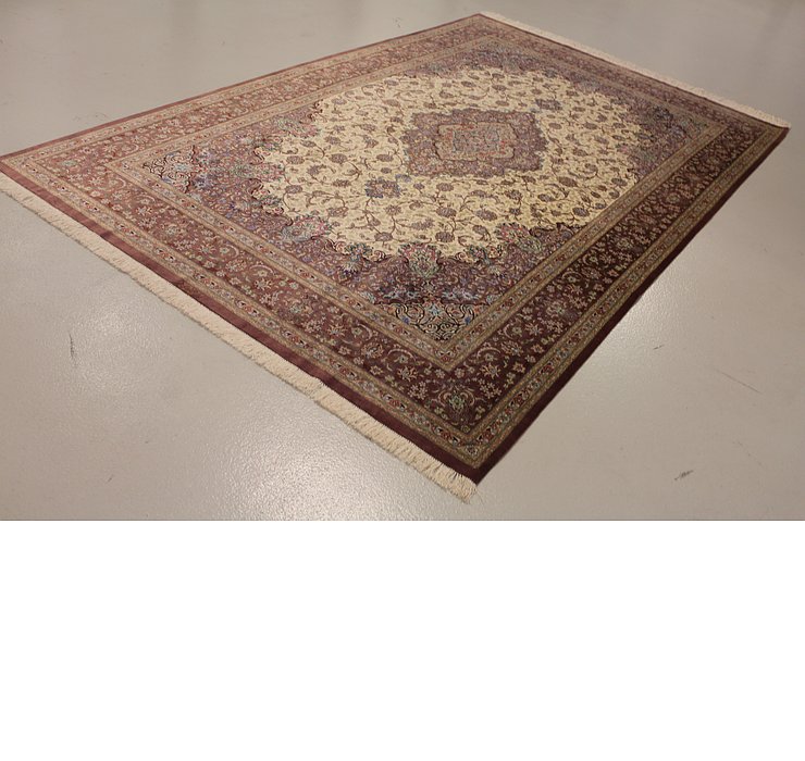 6' 5 x 10' 4 Qom Persian Rug