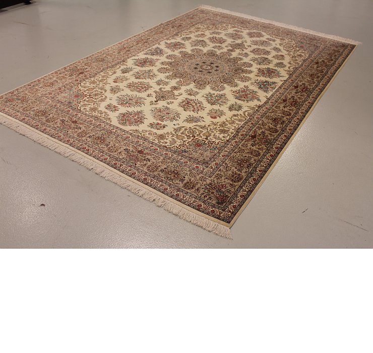 6' 6 x 9' 10 Qom Persian Rug