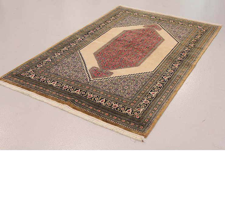 4' 8 x 7' 3 Qom Persian Rug
