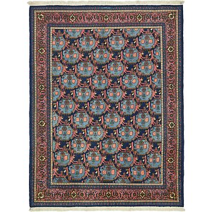 Unique Loom 7' x 9' Yazd Persian Rug