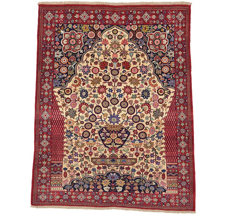 7' 1 x 9' Ghashghaei Persian Rug