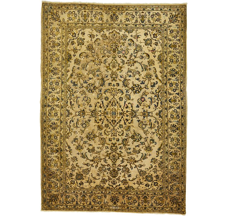 4' 8 x 6' 7 Kashan Persian Rug