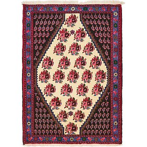 Unique Loom 3' 7 x 4' 11 Shahrbaft Persian Rug