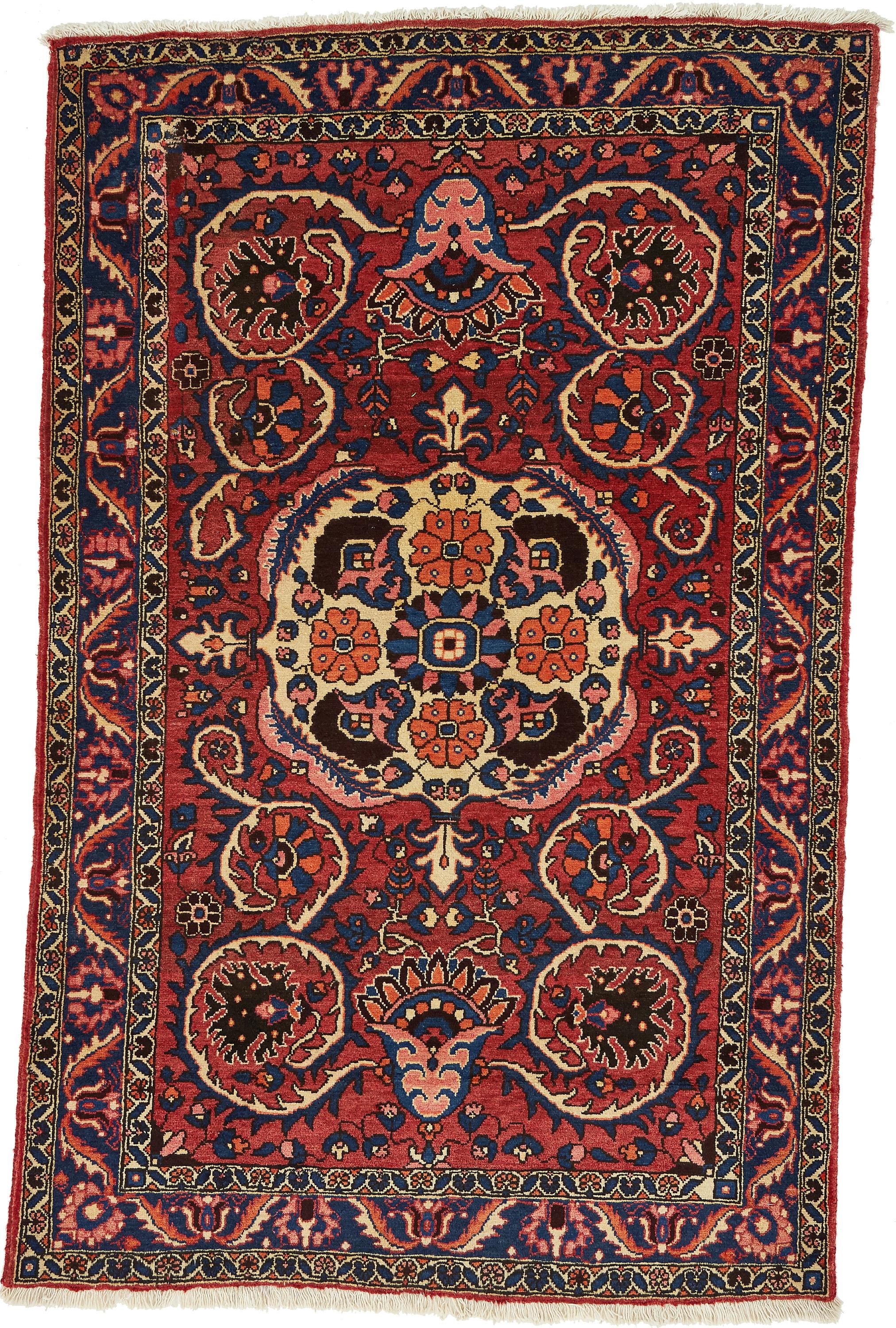 Red 4' 4 x 6' 8 Bakhtiar Persian Rug eSaleRugs